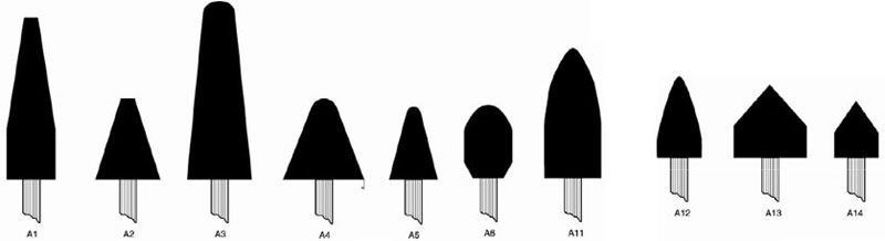 A Shapes Mounted Points