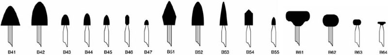 B Shapes Mounted Points