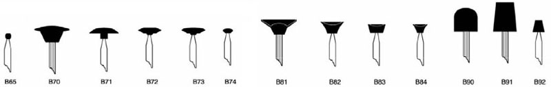 B Shapes Mounted Points